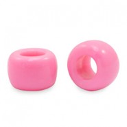 Acryl Perlen Rondellen 9mm Bubblegum pink